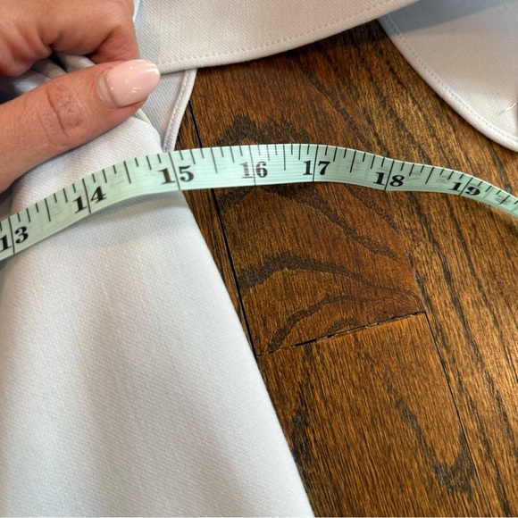 French Connection A line light blue off the shoulder dress bows size medium 2451 - Picture 10 of 11